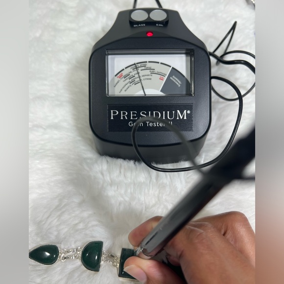 Jadeite 925 Large Gemstone Necklace ONLY - Picture 8 of 9